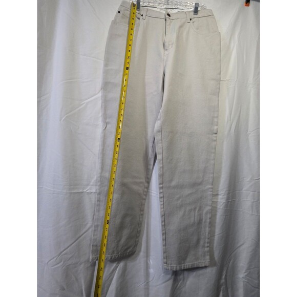 Bill Blass Jeans Easy Fit Classic Fit Beige Pants Size 14 Average New with Tags - Picture 2 of 5